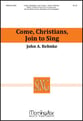 Come Christians Join to Sing SATB choral sheet music cover
